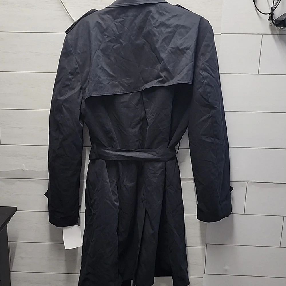 NWT WomensLauren Ralph Lauren Navy Raincoat Coat - Picture 7 of 7